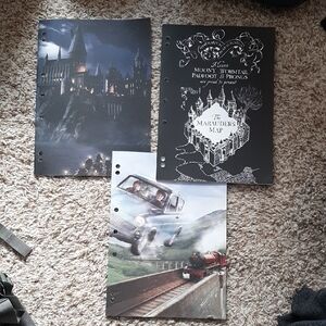 Set of Three Harry Potter Notebooks